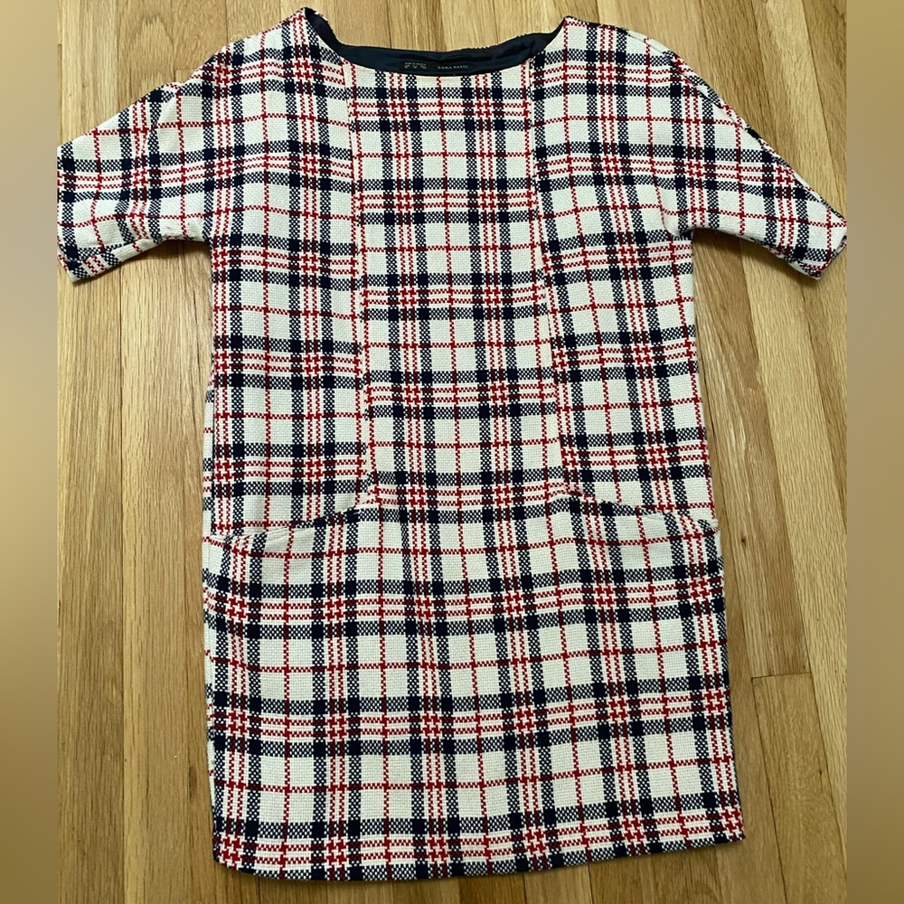 Zara plaid dress
